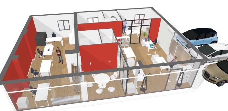 Bureau  idéal pour votre activité professionnelle à Oullins