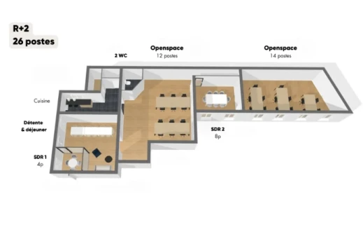 Bureau fermé  idéal pour votre activité professionnelle à Paris 10
