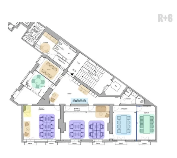 Plateau privé  idéal pour votre activité professionnelle à Paris 2e Arrondissement