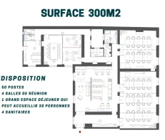 Plateau privé  idéal pour votre activité professionnelle à Paris 17