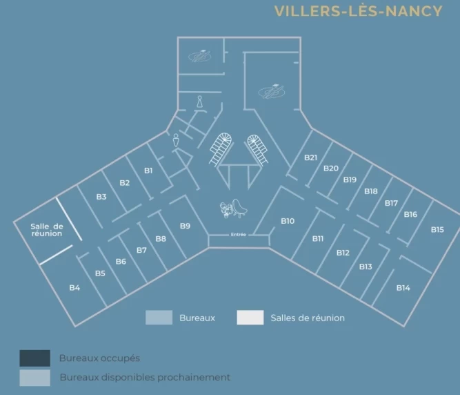 Bureau fermé  idéal pour votre activité professionnelle à Villers-lès-Nancy