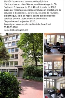 Bureau fermé  idéal pour votre activité professionnelle à Paris