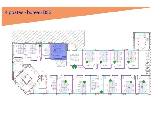 Bureau fermé  idéal pour votre activité professionnelle à Limoges