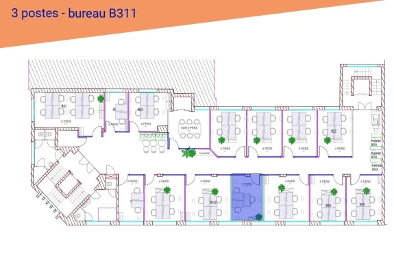 Bureau fermé  idéal pour votre activité professionnelle à Limoges